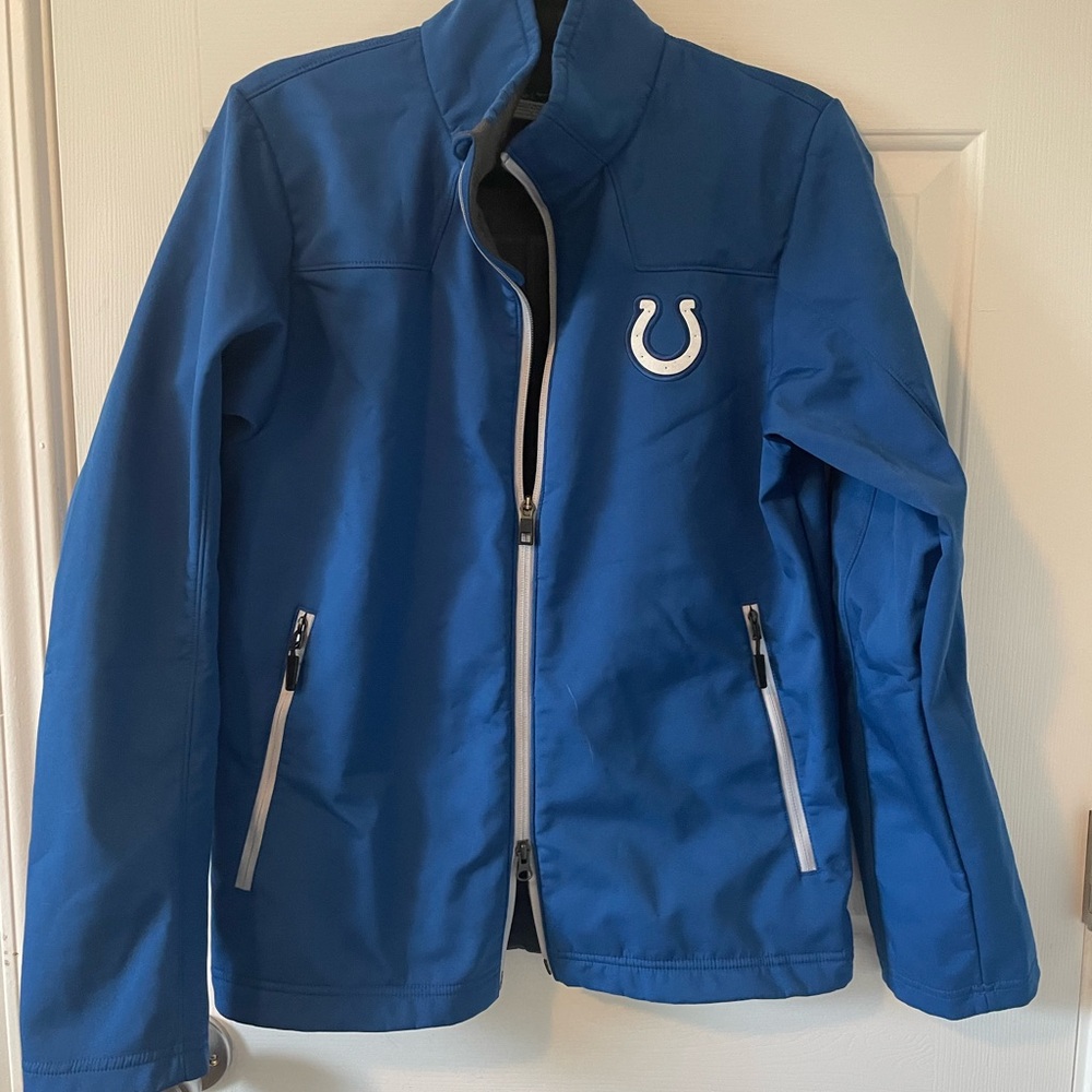 Indianapolis Colts Blue Zip-Up Jacket with Logo